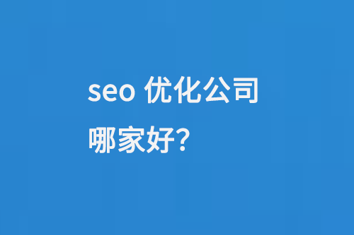 seo優(yōu)化公司哪家好