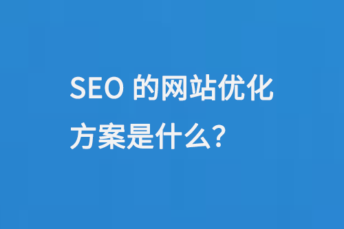 SEO的網(wǎng)站優(yōu)化方案是什么